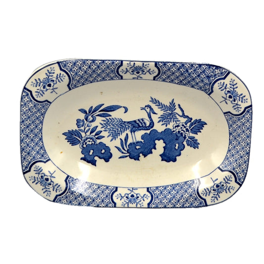 Wood & Sons "Yuan" Blue and White China 8.25-inch Tray Plate