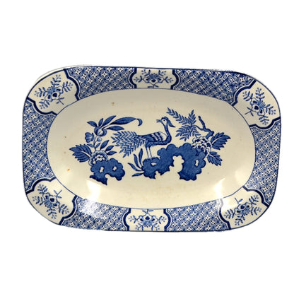 Wood & Sons "Yuan" Blue and White China 8.25-inch Tray Plate