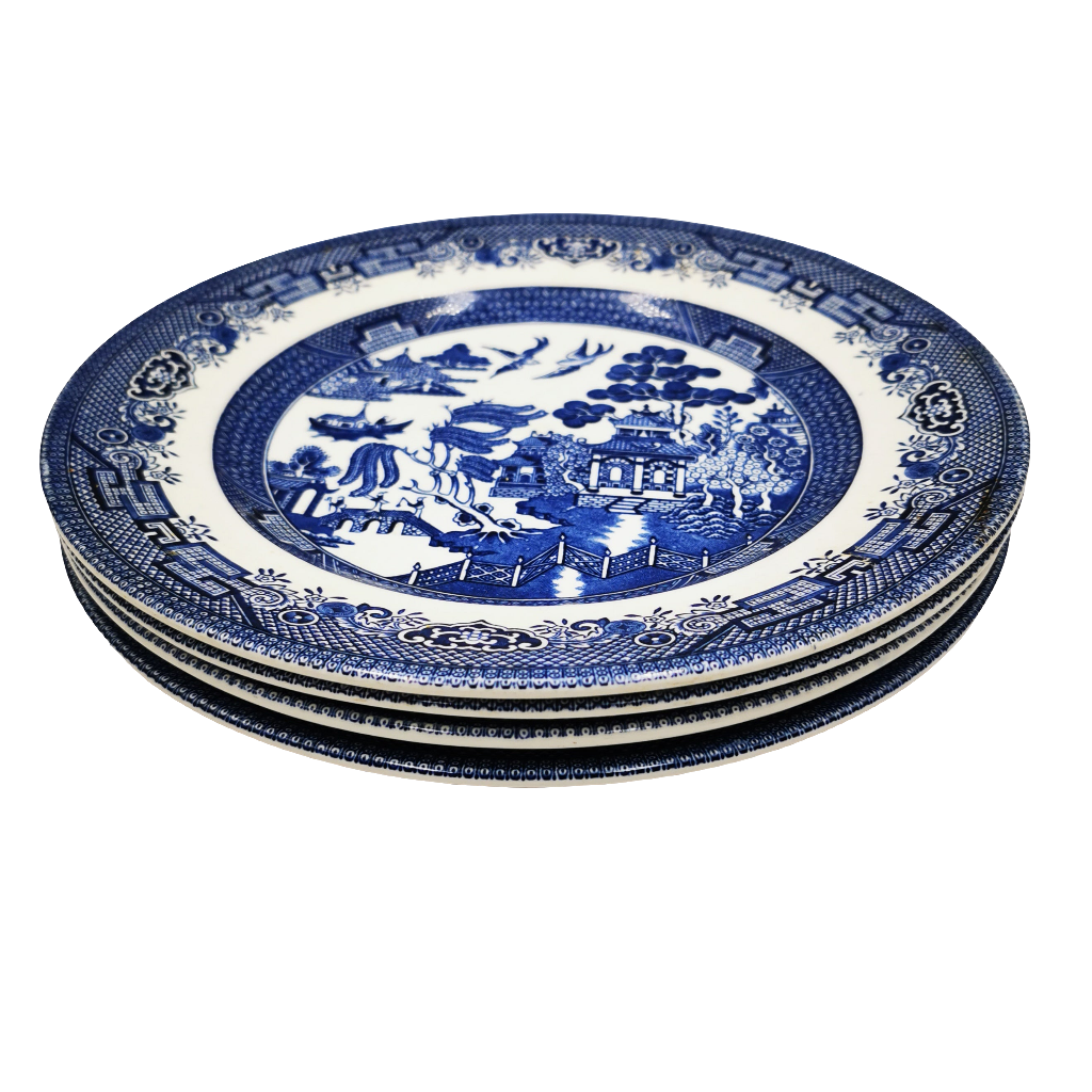 Broadhurst Willow Blue and White China 9-5/8th-Inch Plate