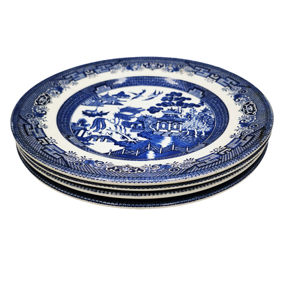 Broadhurst Willow Blue and White China 9-5/8th-Inch Plate