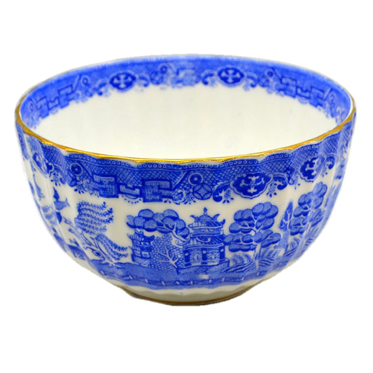 Samuel Radford Blue and White Willow Porcelain China Tea Slops Bowl