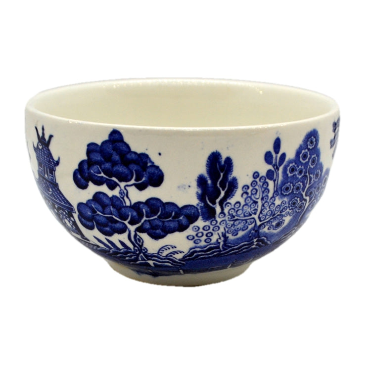 Willow Pattern Blue and White China Sugar Bowl