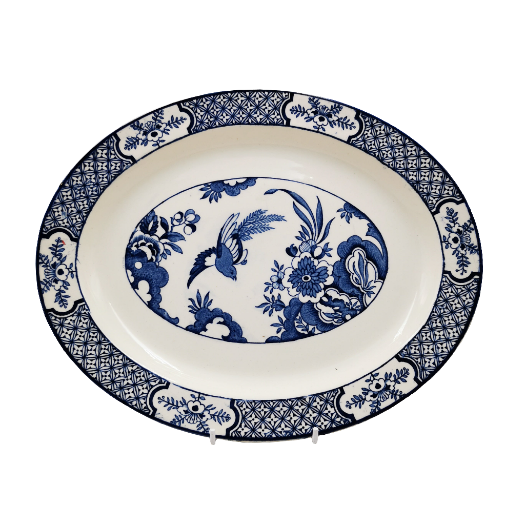 Wood & Sons "Yuan" Blue and White china 11-inch Platter