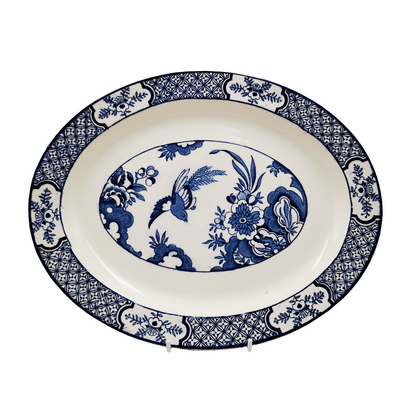 Wood & Sons "Yuan" Blue and White china 11-inch Platter