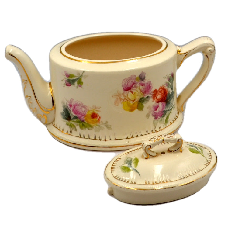 Antique Royal Bonn Germany Floral Teapot