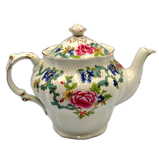 Antique Booths Floradora China Teapot