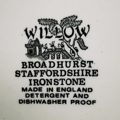 Broadhurst Willow Blue and White China 9-5/8th-Inch Plate