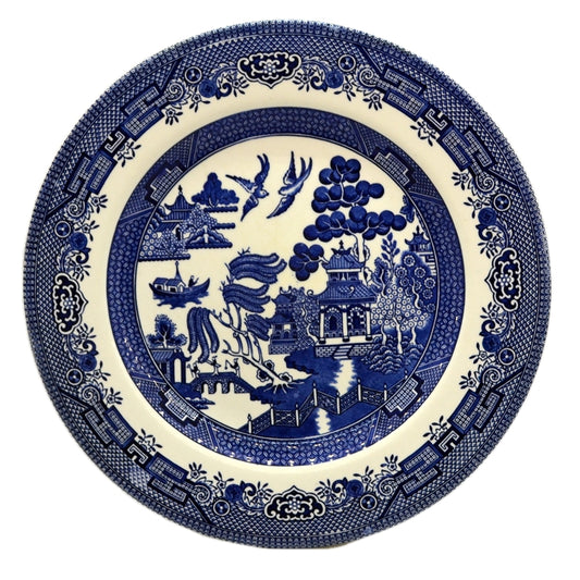 Broadhurst Willow Blue and White China 10.25-Inches Plate