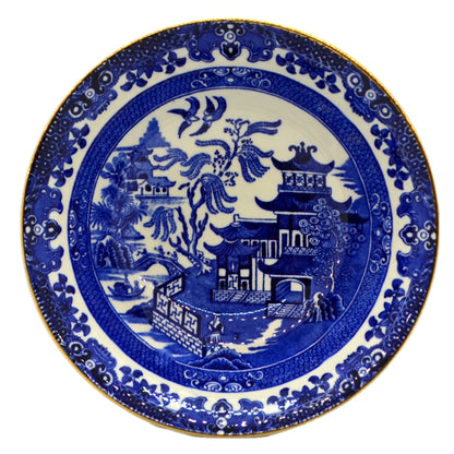 Burgess & Leigh Burleigh Ware Willow Blue and White china Dessert Bowl c1930