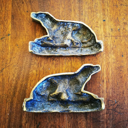 A Pair of Cast Brass Dog Book Ends