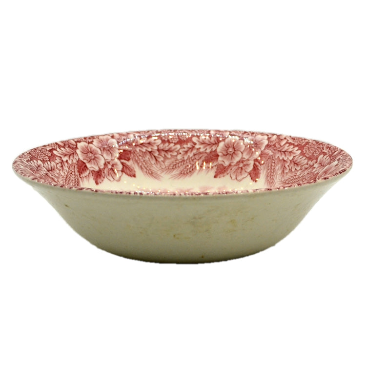 Broadhurst Red and White China Constable Series Cereal Bowl