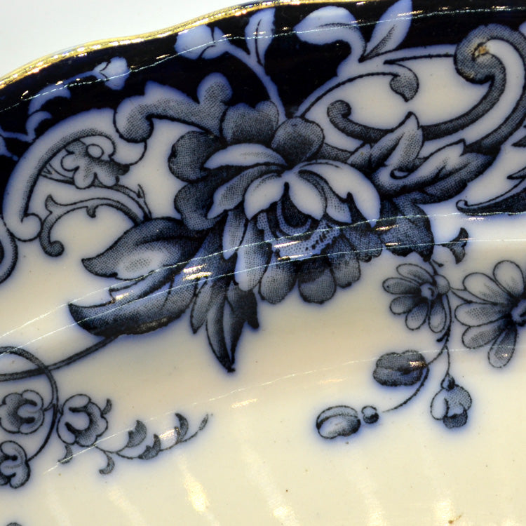 Keeling & Co Antique Blue and White Chatsworth China Platter Set