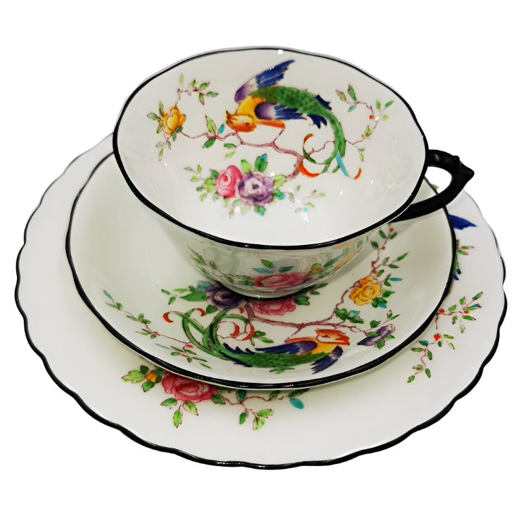 R. H. & S. L. Plant Chelson China 3372 Teacup Trio