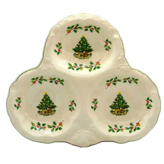 James Kent Staffordshire China Christmas Tree Serving Plate