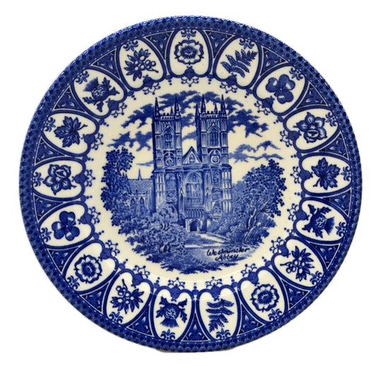 Churchill Westminster abbey Blue and White China Side Plate