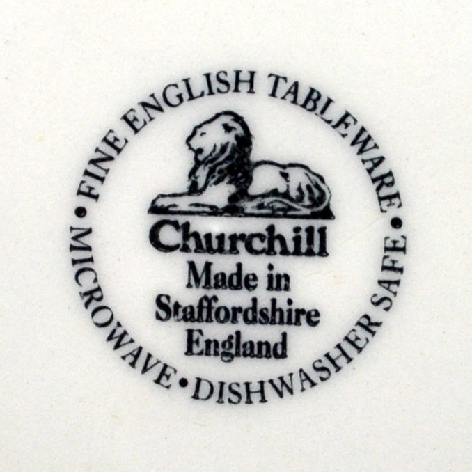 Churchill Blue Peony China 9-7/8th-inch Dinner Plate