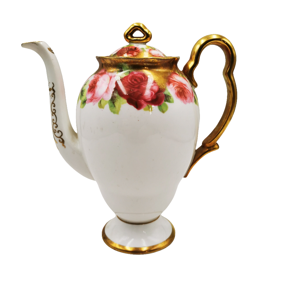 Royal Albert Old English Rose China Coffee Set