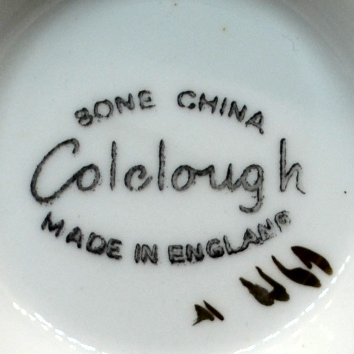 Colclough China Harlequin Ballet Pastel Blue Teacup, Side Plate & Saucer Trio