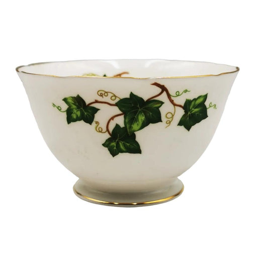 colclough ivy leaf sugar bowl