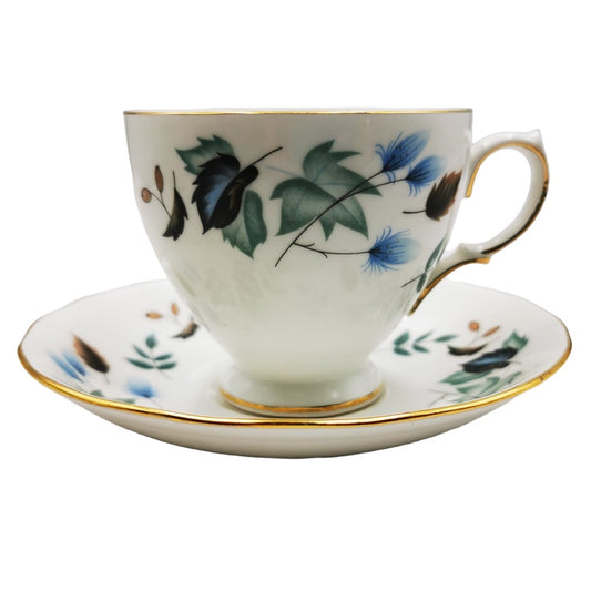 Colclough Doulton Linden 8162 China C shape Teacup Cup & Saucer 1965-1997