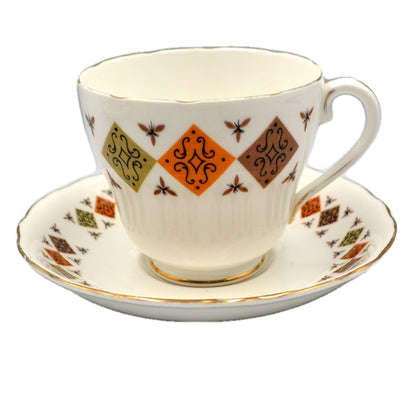 Colclough Ridgway Crispin 8198 Breakfast Cup and Saucer