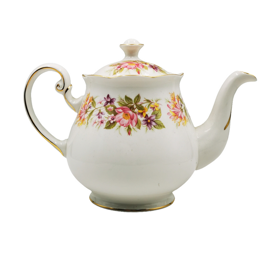 Colclough Wayside bone china teapot pattern 8581