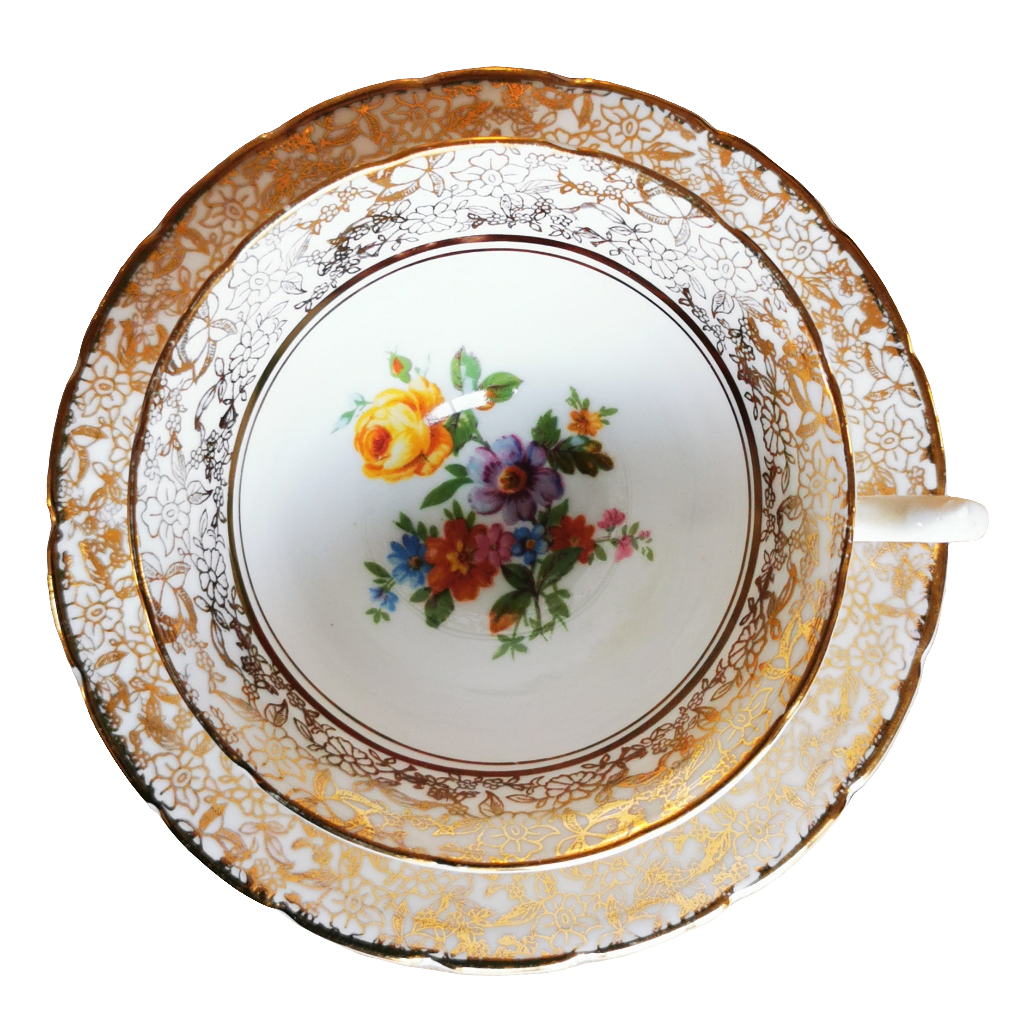 Collingwood Cabinet Floral China Teacup and Saucer