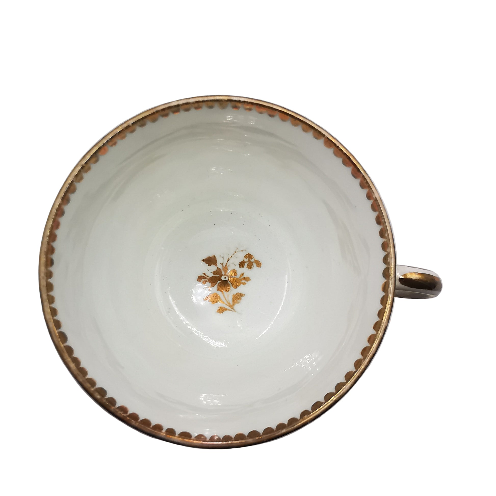 Antique Floral Porcelain China Hand Decorated Teacup and Saucer