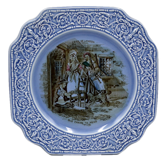 Crown Devon China Cries of London Chairs to Mend Plate