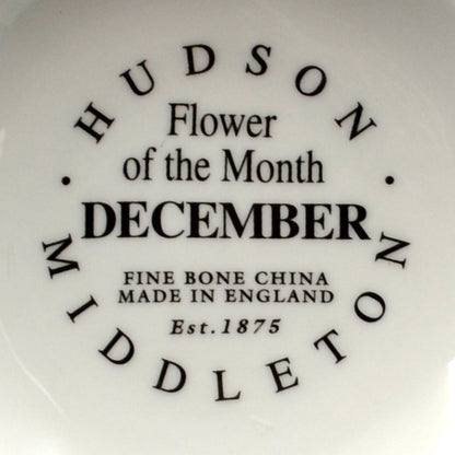 Hudson Middleton Flowers of the Month December Bone China Mug