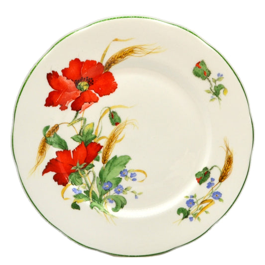 Vintage Duchess Poppies 659 China Dessert or Salad Plate