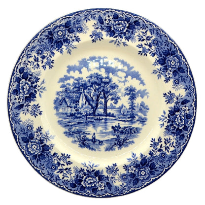 Alfred Meakin Blue and White China Edinburgh Dinner Plate