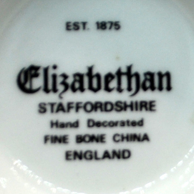 Elizabethan and Queen's China Crownford Rosina Green Emperor Teacup and Saucer