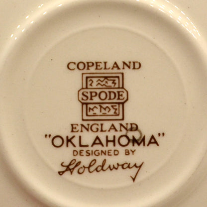 Copeland Spode Oklahoma China Teacup Trio by Harold Holdway