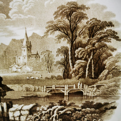 Beech Hancock & Co English Scenery Ironstone China Platter