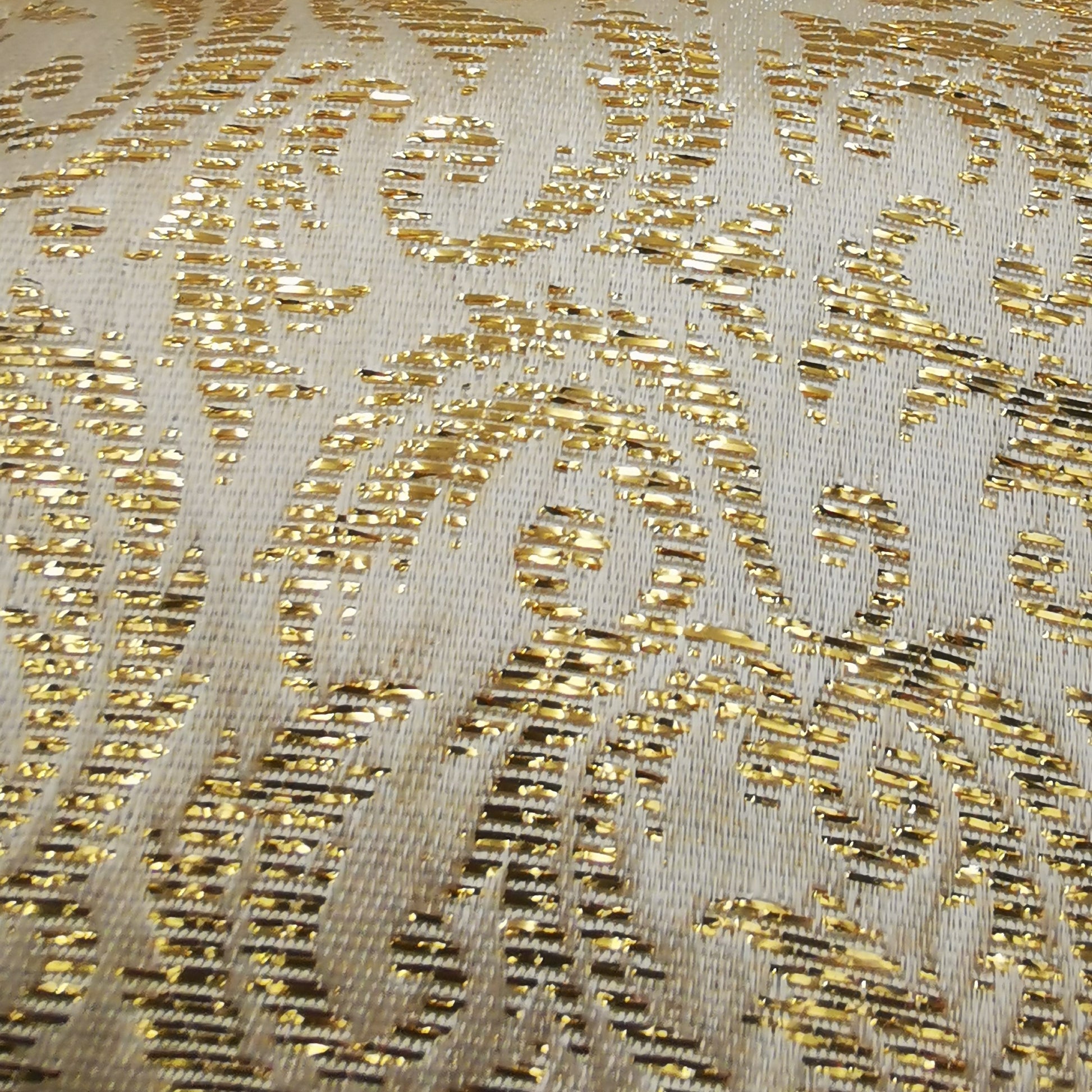 Vintage Evening Bag Cream Pastel & Gilt c1960