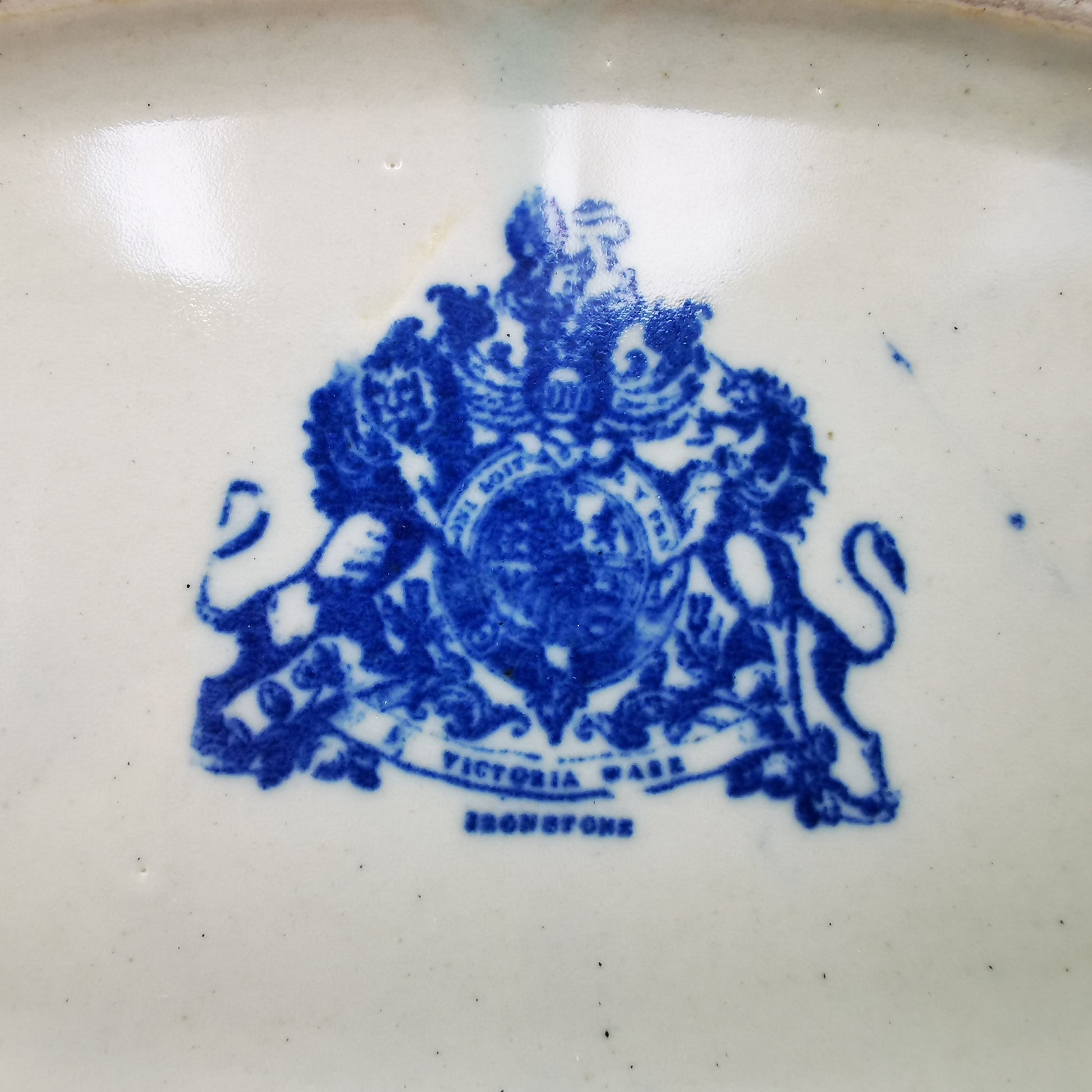 A Reproduction Victoria Ware China Meat Platter based on Spode's Tower
