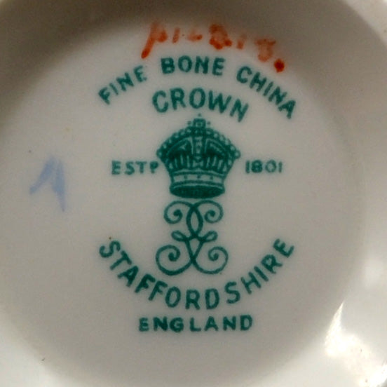Crown Staffordshire Porcelain Pear Blossom China Sugar Bowl
