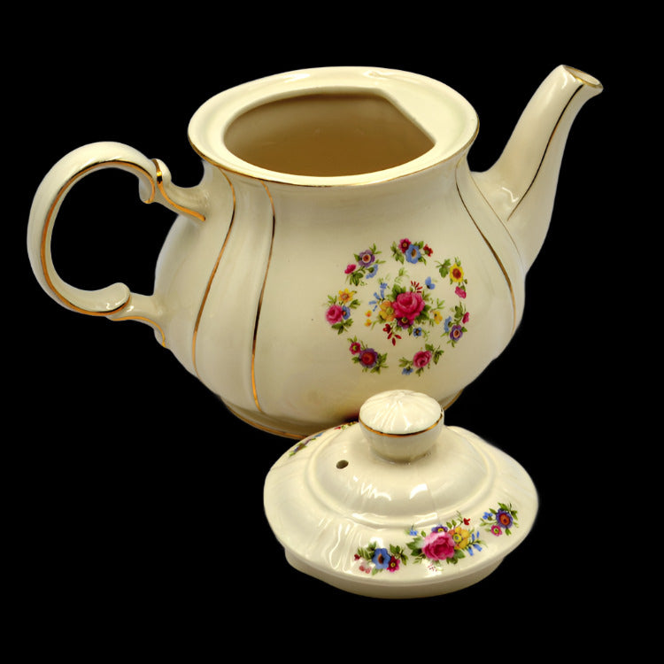Vintage Sadler Floral China Teapot