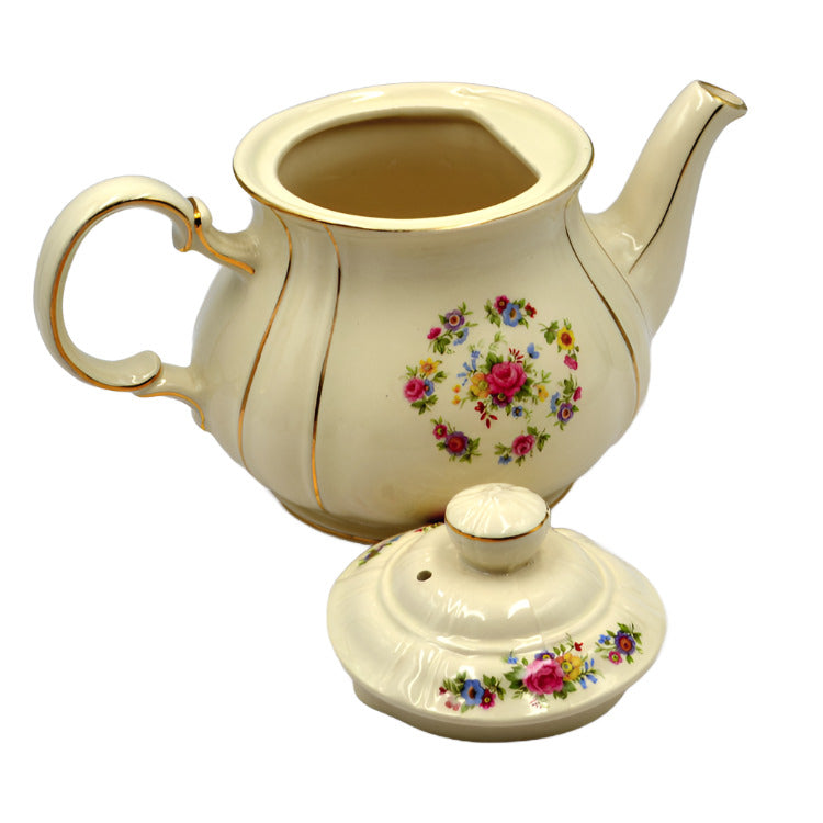 Saddler floral china teapot