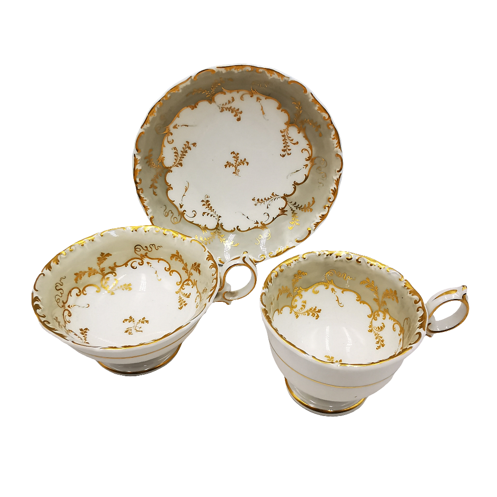 Antique Rockingham China Georgian Trio pattern 3666 c1820-1830