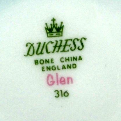 Vintage Duchess Glen 316 English fine bone china Rimmed Soup Bowl