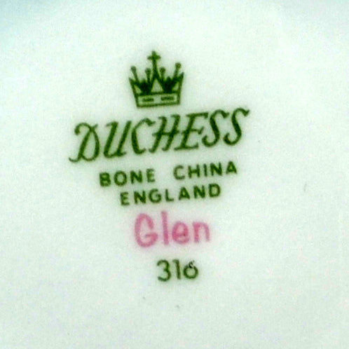 Duchess China Glen pattern 316 Vintage Milk Jug