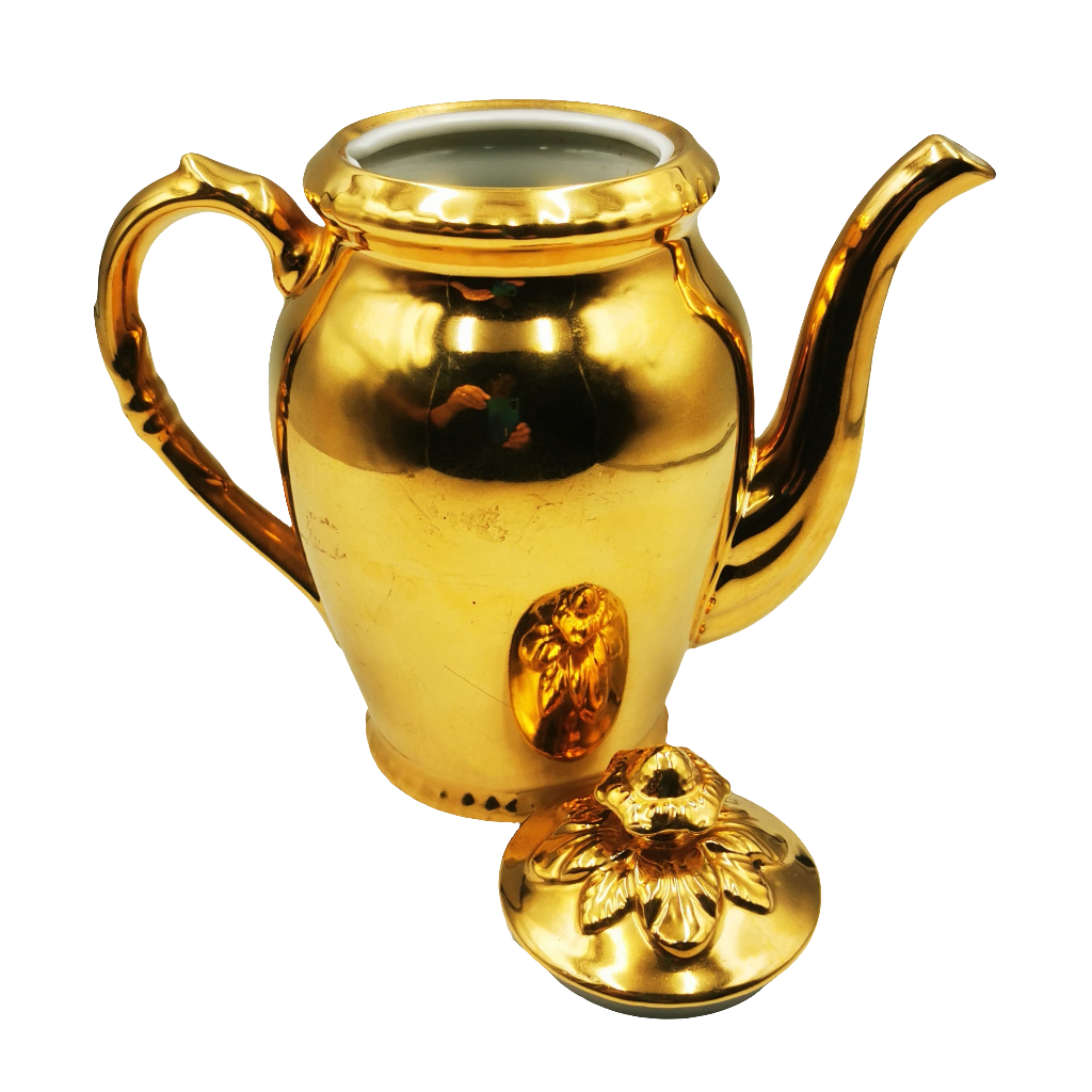 Royal Worcester Gold Lustre Coffee Pot 1.25 Pint