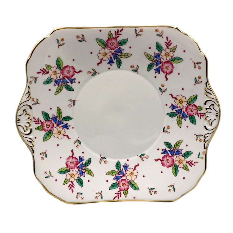 Jackson and Gosling Grosvenor China Bouquet A630 China Cake Plate