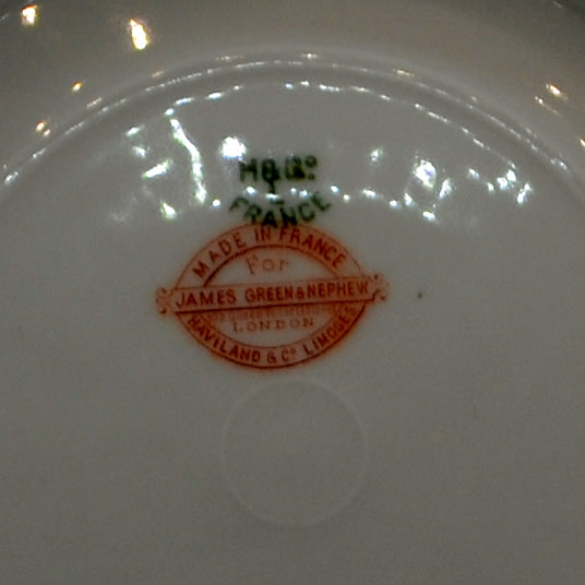 Antique Haviland & Co Limoges Floral China Bowl