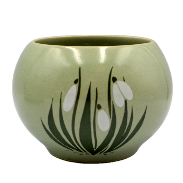 Vintage Holkham Snowdrop Studio Pottery Sugar Bowl