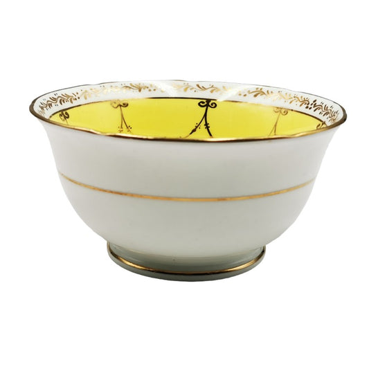 Antique Jackson and Gosling china Grosvenor Ye Olde English in design 4529 Sugar Bowl in primrose yellow