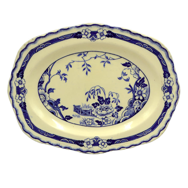 alfred meaking Jesmonde blue and white china platter