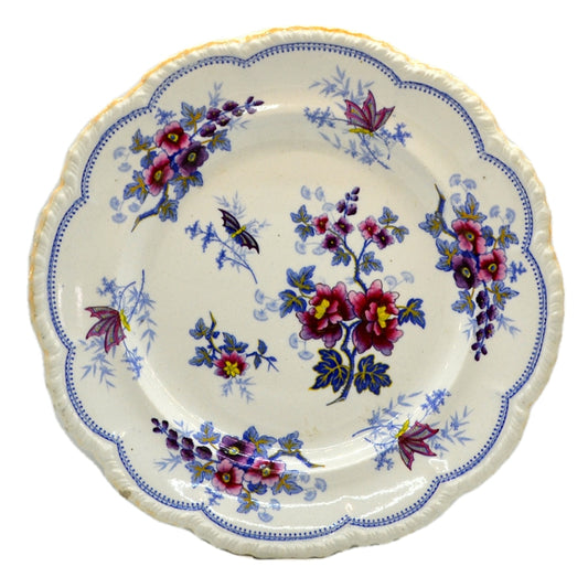 John and William Ridgway China Japan Flowers Antique Plate 1814-1830